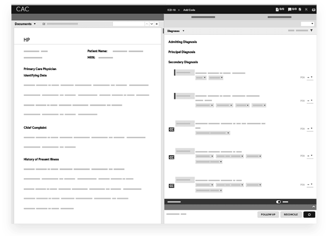 actionable cac reporting screen