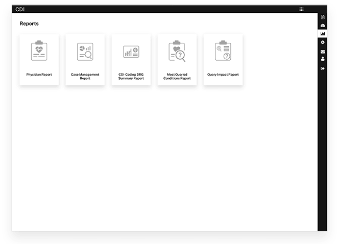 CDI Report Type screenshot