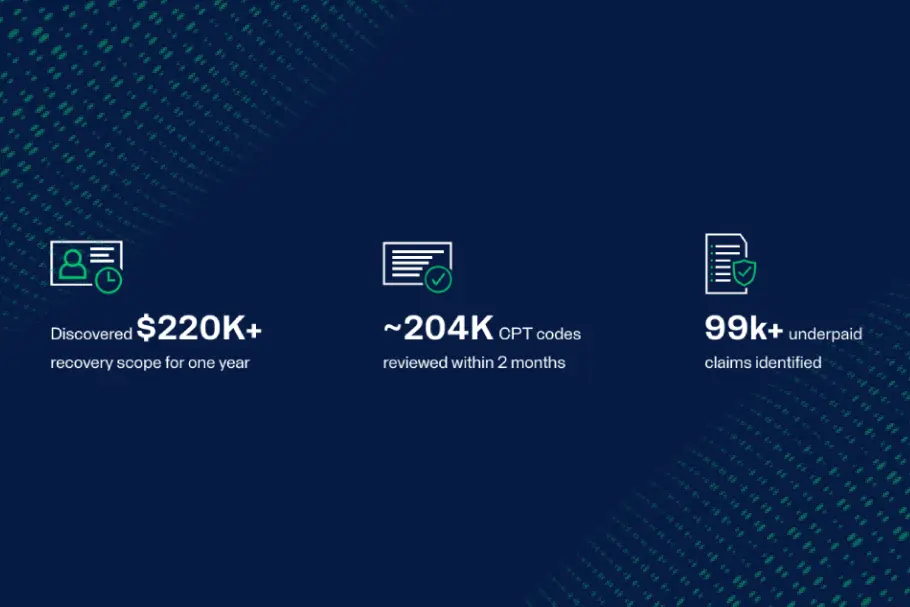 Non Profit Health System Enhances Underpayment Identification Recovering Over $220k In 12 Months Case Study Non Profit Health System Enhances Underpayment Identification Recovering Over $220k In 12 Months