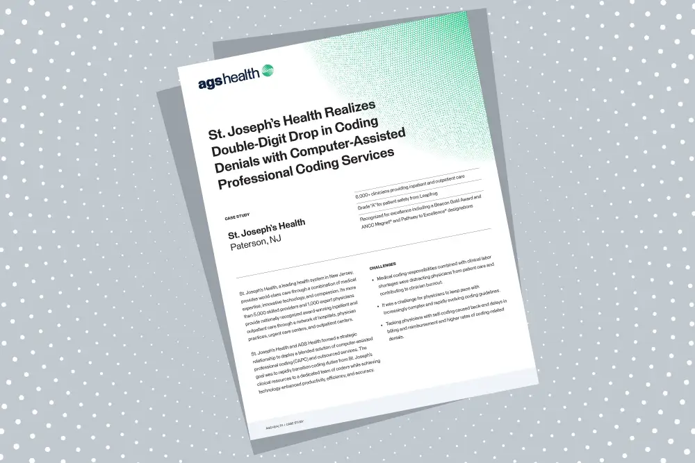 Case Study on St. Joseph’s Health Drops In Coding Denials With CAPC Services