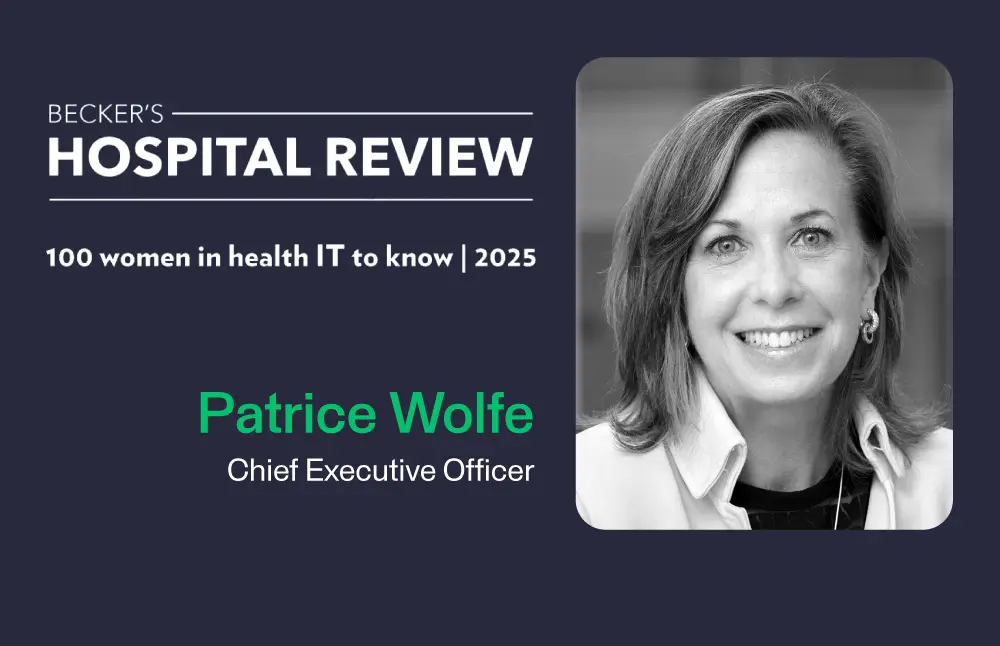 AGS Health CEO Patrice Wolfe Named one of the Becker’s Healthcare "Top Women to Know in Health IT"