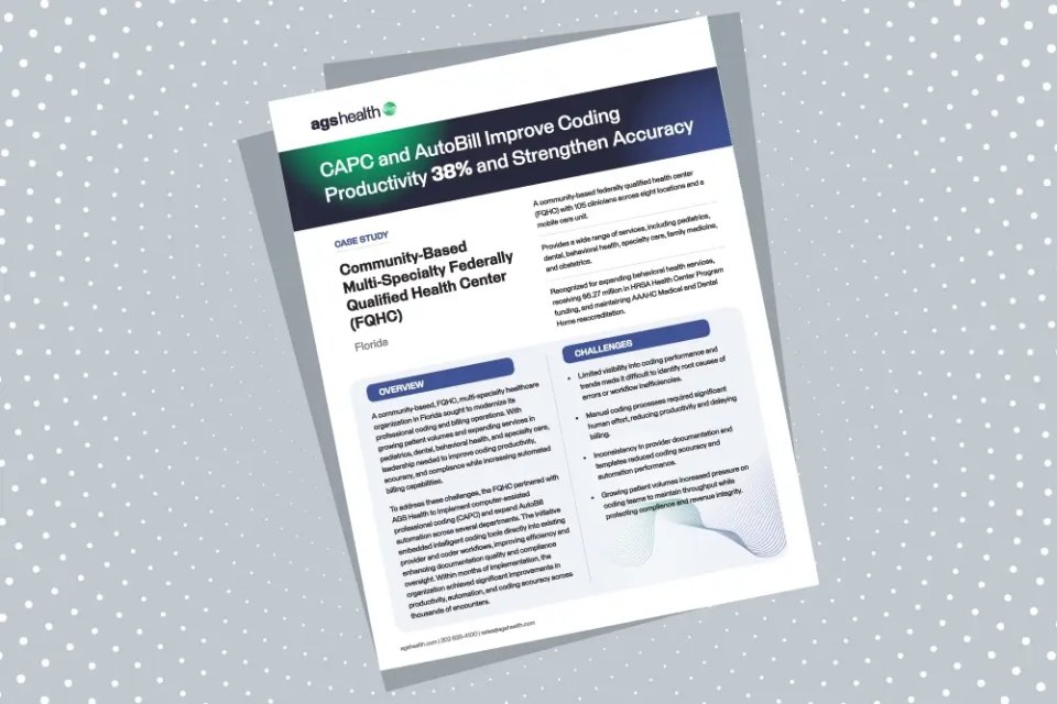 Case Study on CAPC and AutoBill Improve Coding Productivity 38% and Strengthen Accuracy